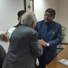 Meeting with Hon. Min of IT & Telecomm. Shri Ravi Shankar Prasadji