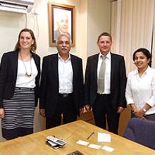 Visit of H.E. Peter HUYGHEBAERT Consul General of Belgium to WTC Goa
