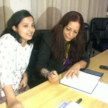Ms Ambika Dhakhenkar, Asst. Mgr, WTC Goa with Ms Poonam Barua, Founder & Chairman of Forum for Women in Leadership and CEO, WILL Forum India 