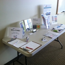 Welcome table