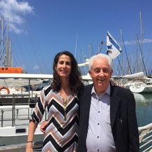 Professor Avner Adin with Executive Director of MWTC, Brigitta Miranda-Freer