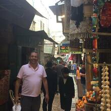 Eric Stern at the Market in Jerusalem