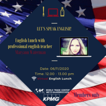 Save-the-Date: Virtual English Lunch on 6 November 2020